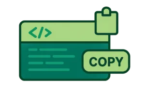 enviar codigo por whatsapp con boton de copiar